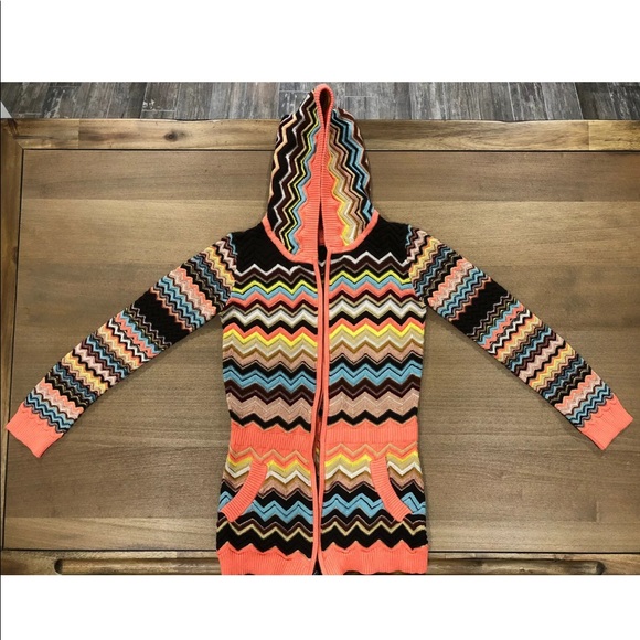 Missoni for Target Shirts \u0026 Tops | Missoni for Target Full Zip Hoodie Zig Zag Girls | Color: Orange/Yellow | Size: LG | Treesie's Closet